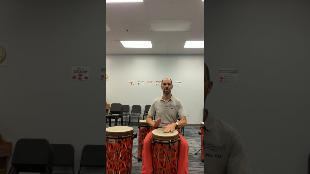 How to play Tubano Drums. Practicing 3 strokes and 2 strokes solo ideas