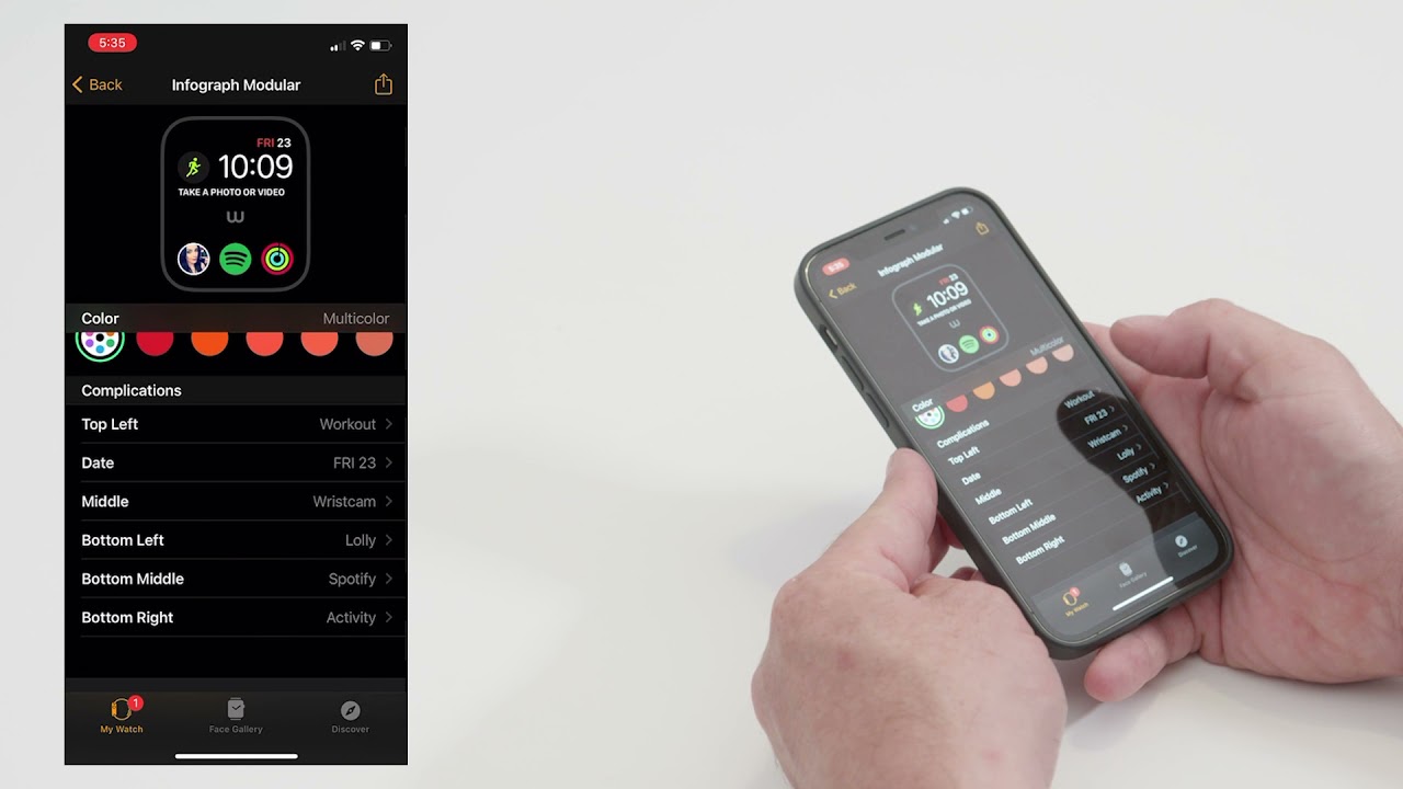 Wristcam - Adding Wristcam to the Watch Face