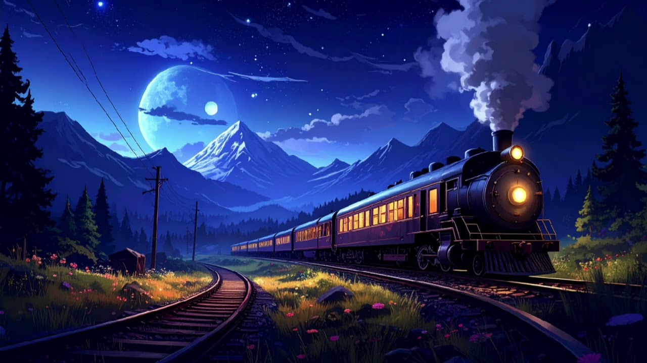 밤기차가 나를 데려가는 곳 | 편안한 수면 음악Where the Night Train Carries Me | Calm Sleep Song