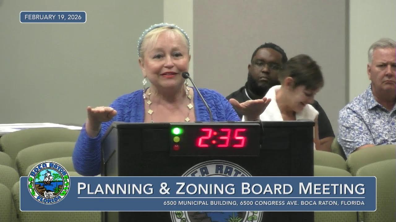 Happening NOW - Planning and Zoning Board Meeting 02.19.2026
