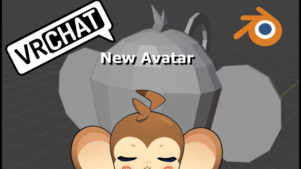 Making a VRChat avatar from scratch. New monkey. Part1 Making the mesh