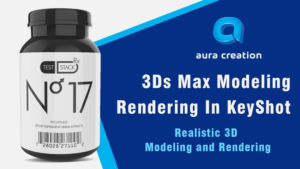 Bottle Modeling in 3Ds Max & Rendering in Keyshot