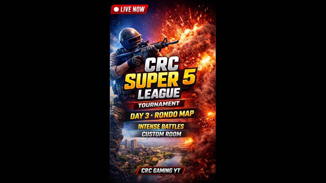 LIVE: Day 3 Rondo Map CRC SUPER 5 LEAGUE | 5 Maps, 1 Champion 🏆 🔥Full Action CRC GAMING YT
