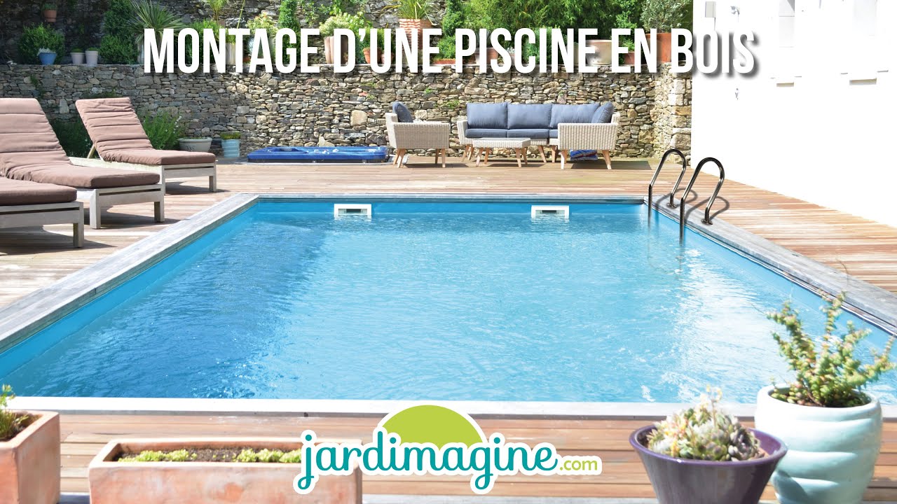 Montage acc&eacute;l&eacute;r&eacute; d'une piscine en bois Jardimagine