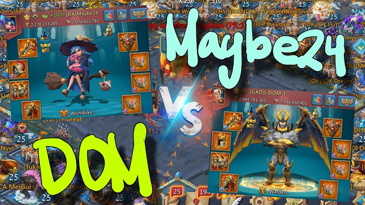 Lords Mobile - DOM vs Maybe24 on chaos arena. Mind games. Part 2