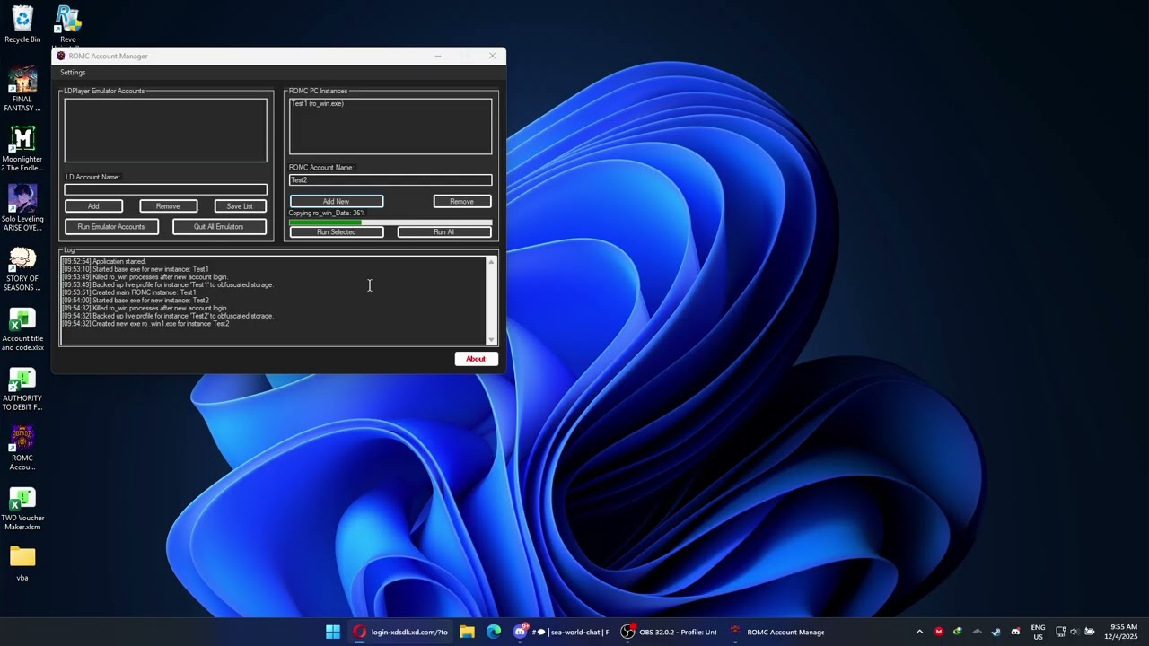 ROMC SEA Multiclient No Logout/Login after initial setup