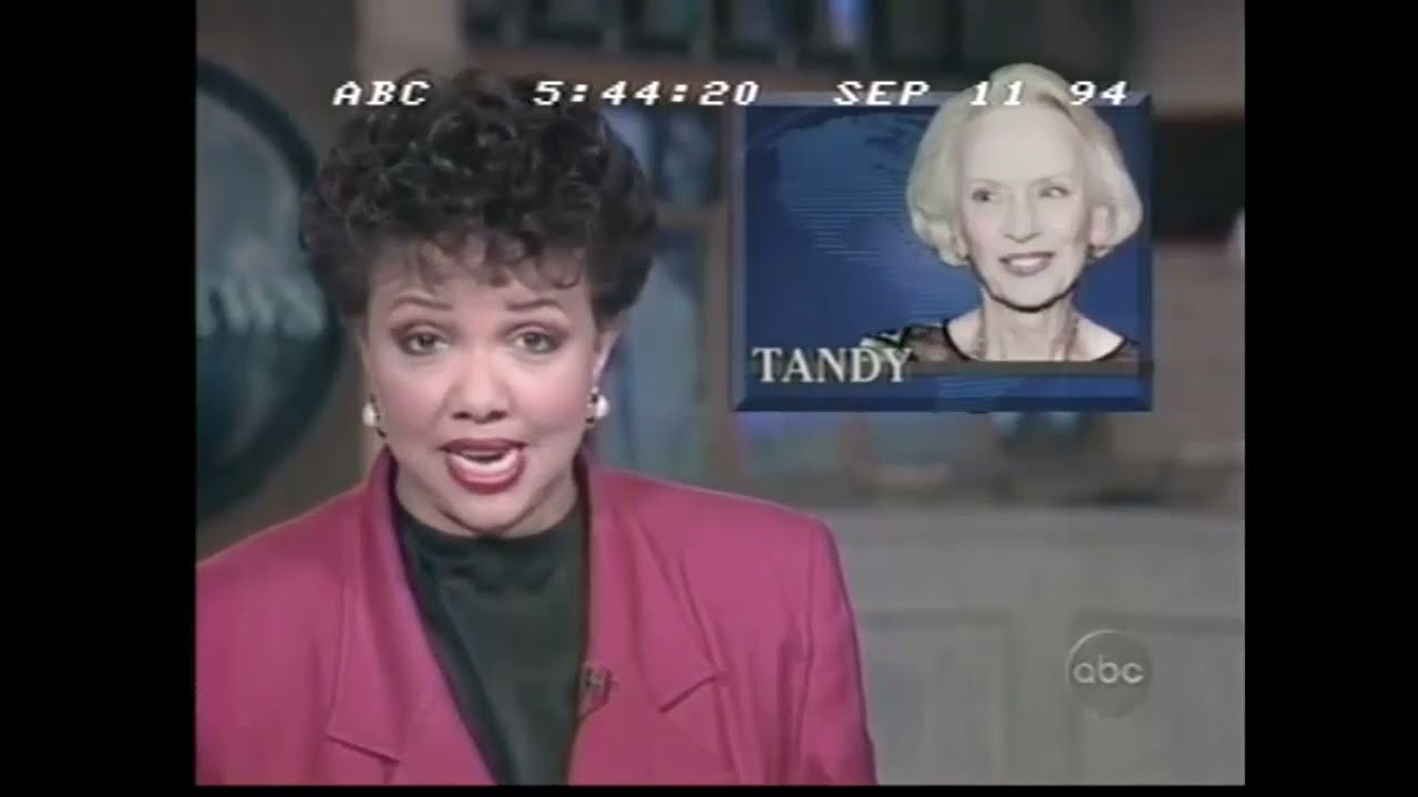 Jessica Tandy:  News Report of Her Death - September 11, 1994
