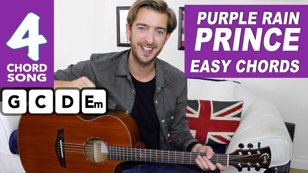 Prince - Purple Rain Guitar Lesson Tutorial EASY CHORDS