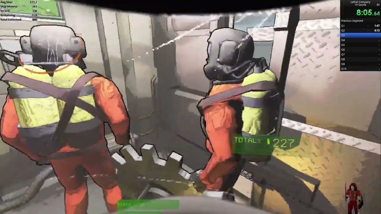 Lethal Company 1q, 3q, and 6q 4player records w/bees