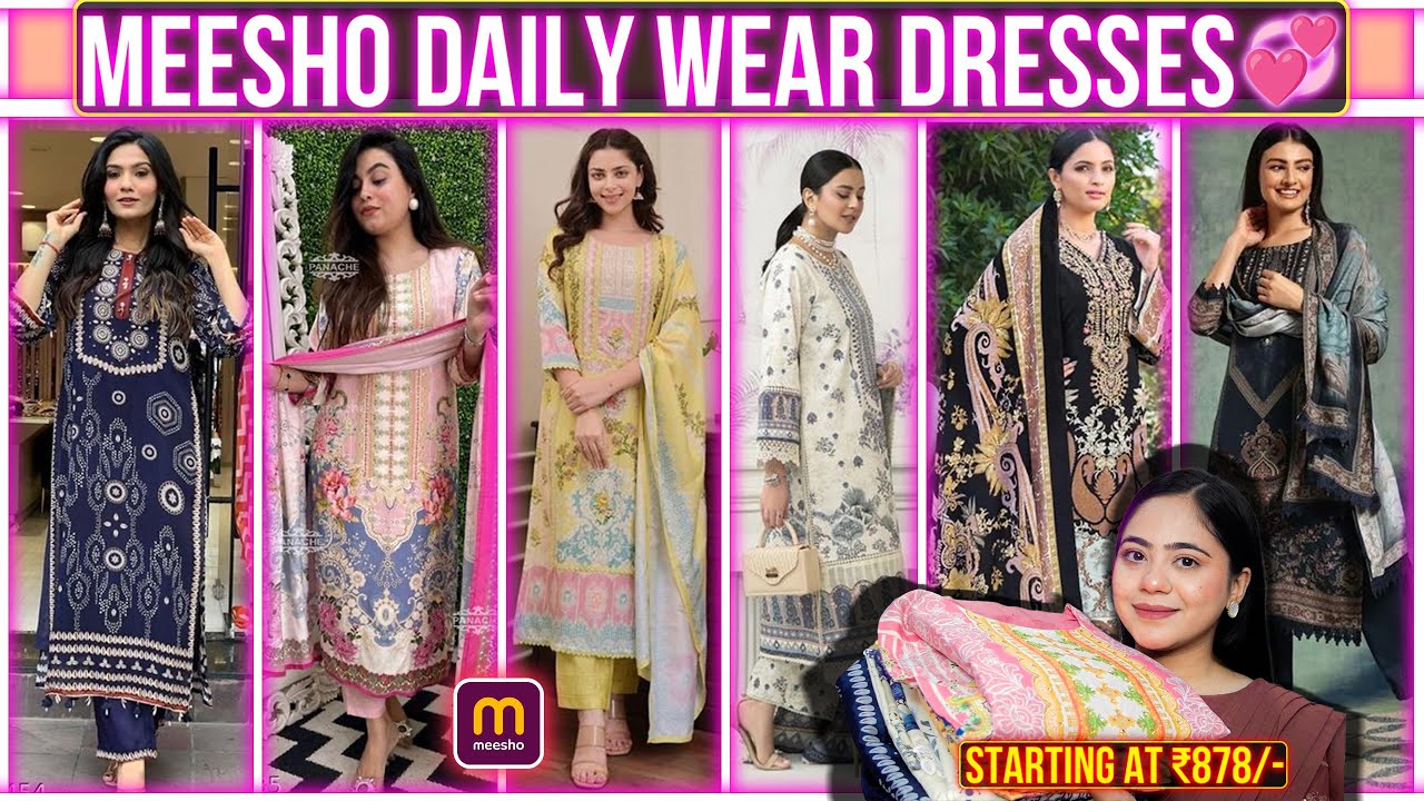 Trying 💕Meesho Daily Wear Cotton Dresses Pakistani Style✨| Ronak Qureshi