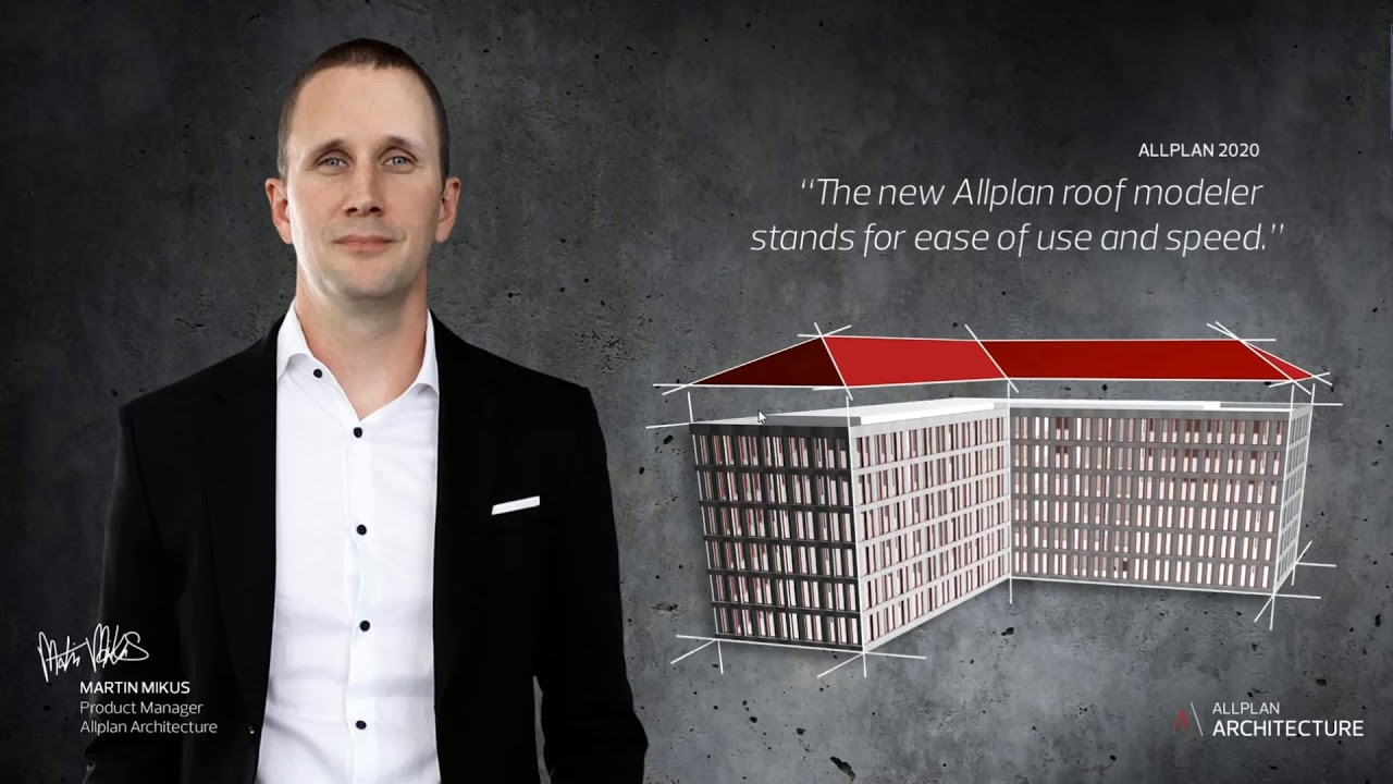 Noul modelator de acoperisuri in Allplan 2020