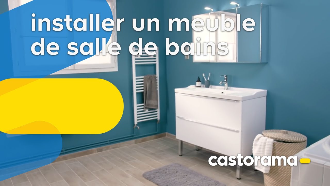 Comment poser un meuble vasque dans une salle de bains ? (Castorama)