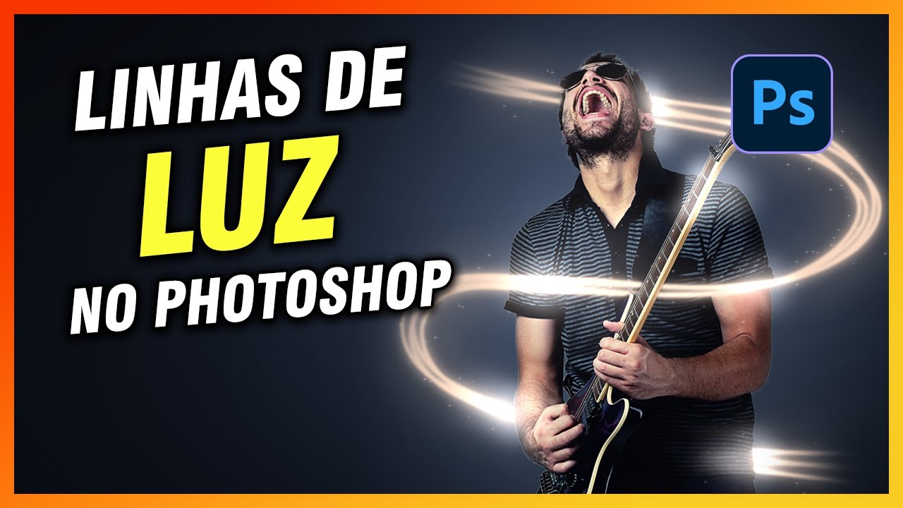 tutorial de photoshop:  linhas de luz ao redor de pessoas