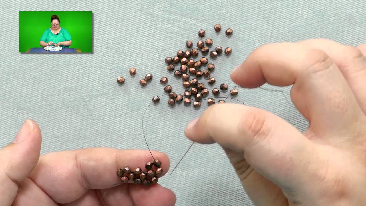 Stitches: Flat Right-Angle Weave with One Bead per Side