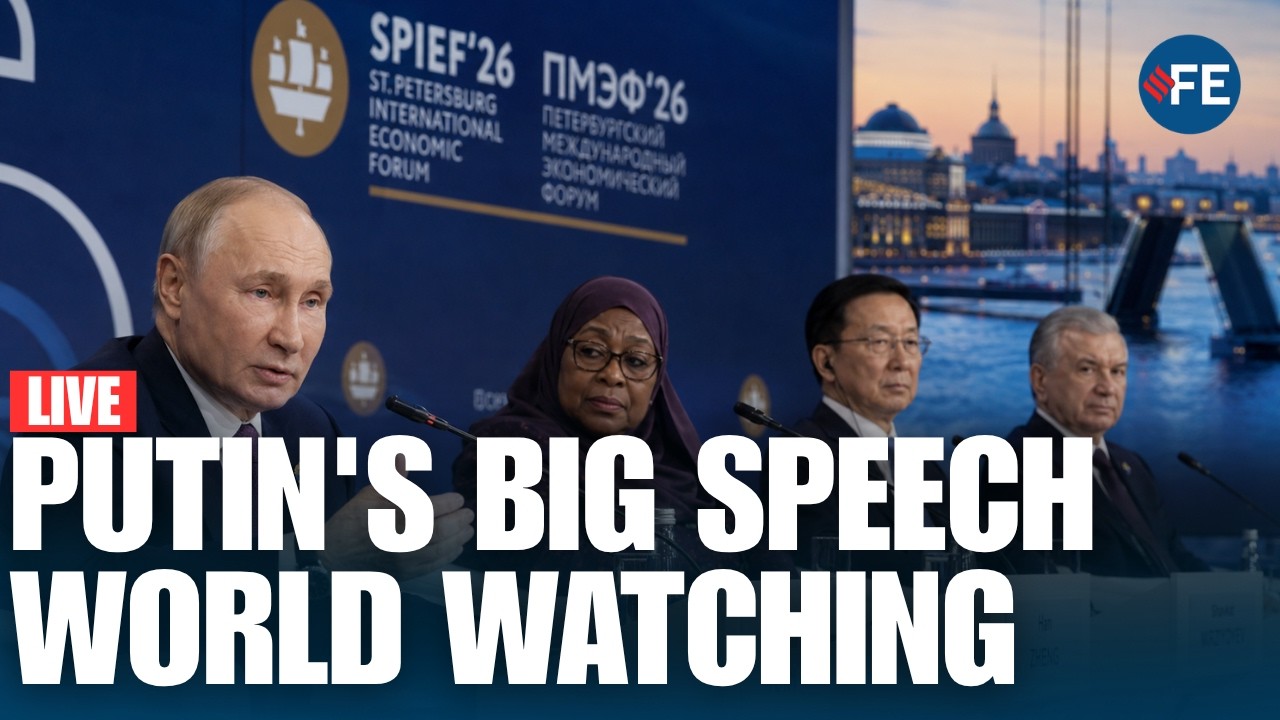 LIVE: Putin Speaks at SPIEF 2026 | Russia's Economy, Trade & Global Strategy