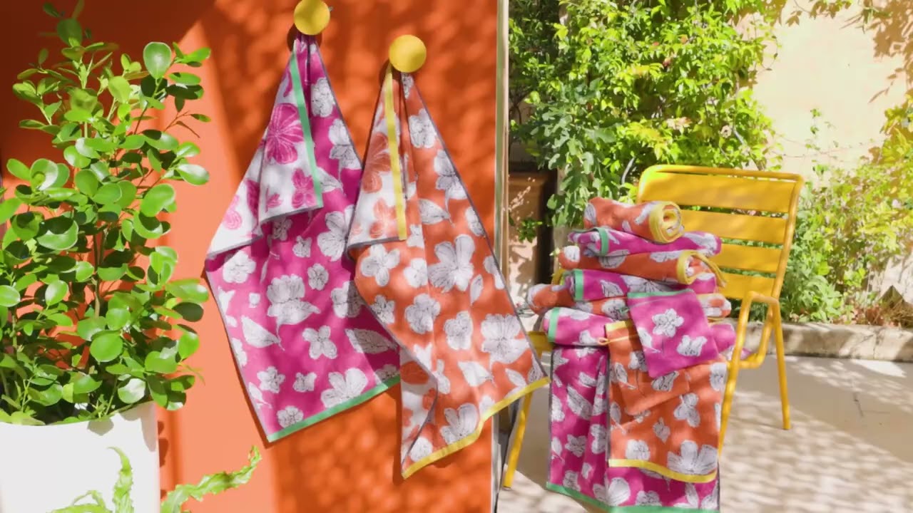 Carnet de fleurs - Linge de bain