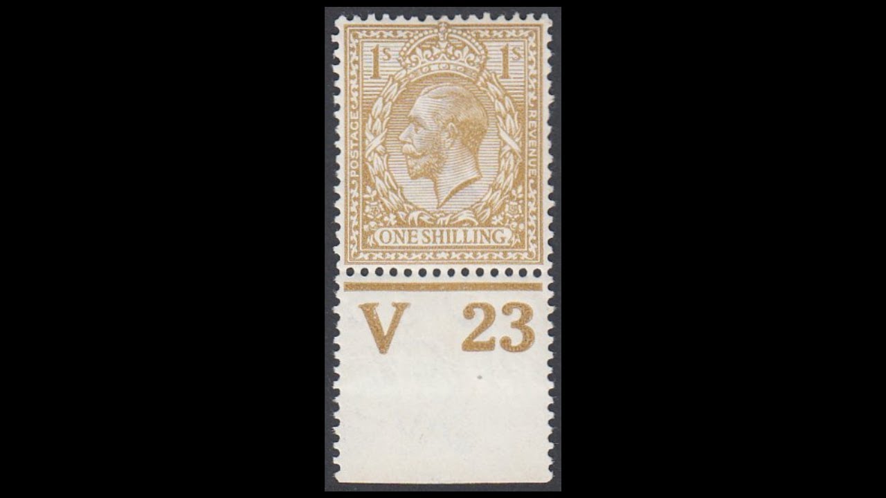 GB stamps with control numbers