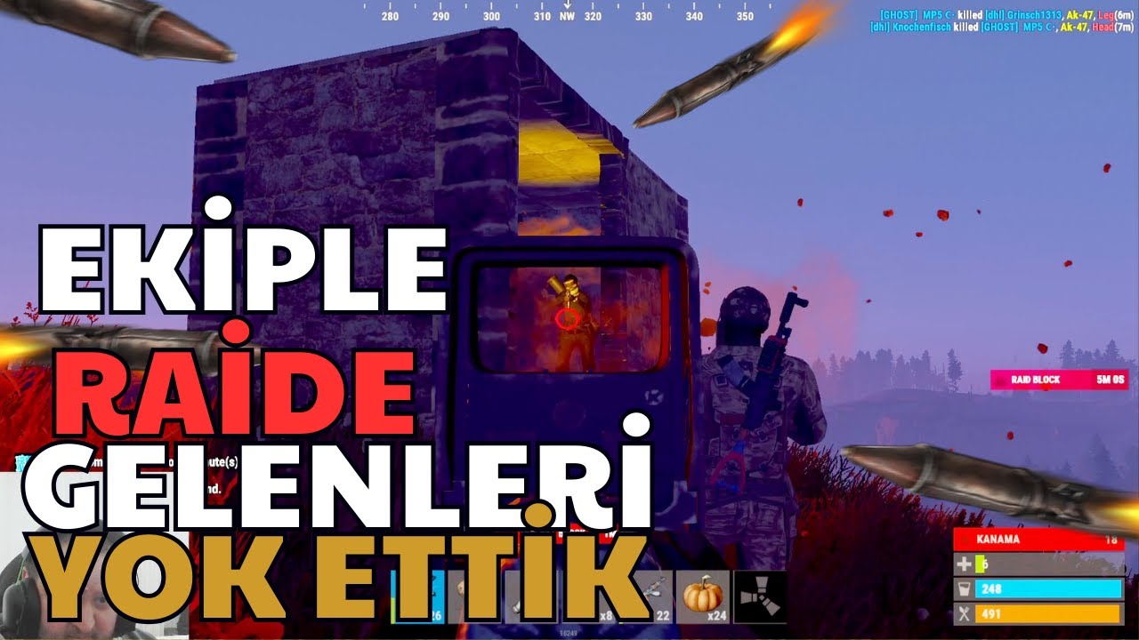 Rust Türkçe - Raide Gelen Ekibi Yok Ettik!