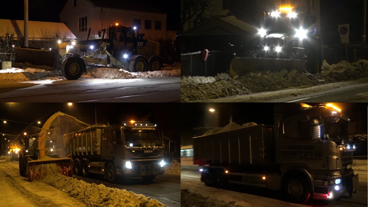 4K| CAT 140M3, John Deere 6920S & 6150R With Snowblower