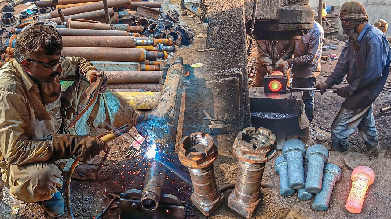 Production Axle Spindle of Heavy Duty Truck Trailer - Axle Spindle Manufacturing Process
