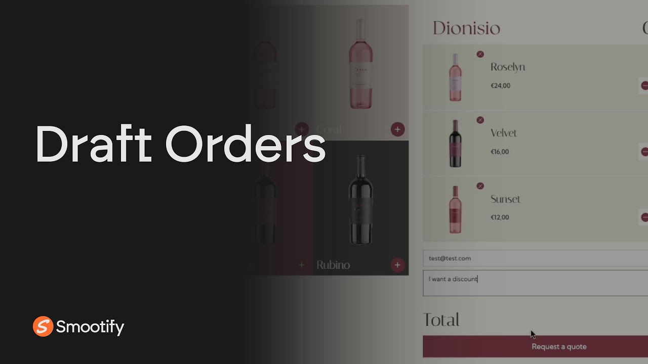 Draft Orders | Webflow & Shopify, connected! Smootify.io