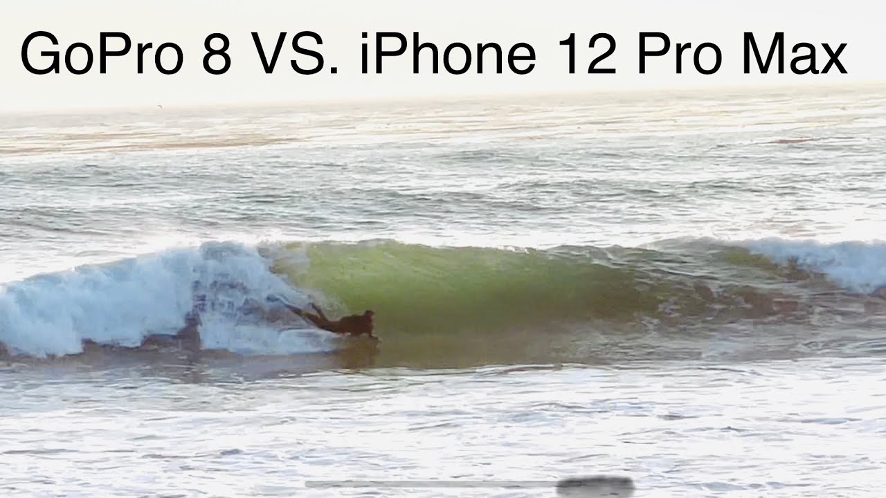 GoPro With Bodyboard Mount Vs iPhone 12 Pro Max