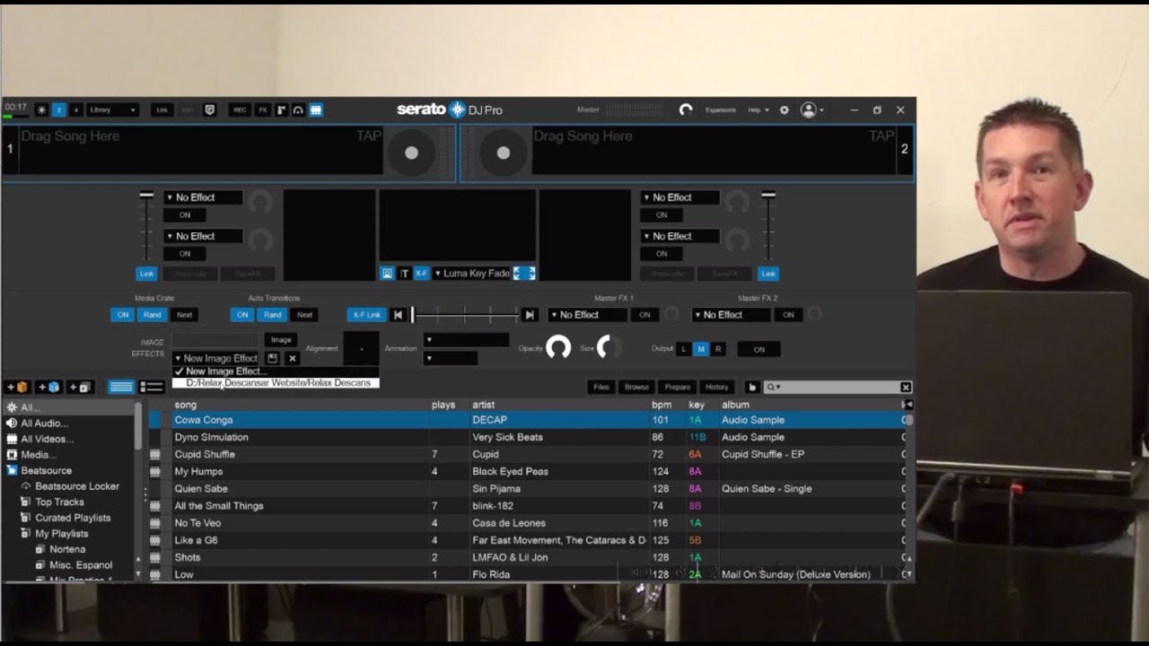 Using Image Effects in Serato Video Expansion Pack for Serato DJ Pro