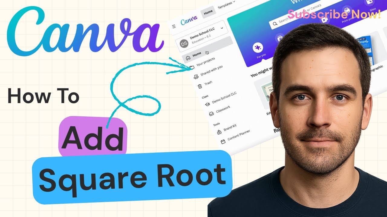 How To Add Square Root In Canva | Canva Tutorial 2025