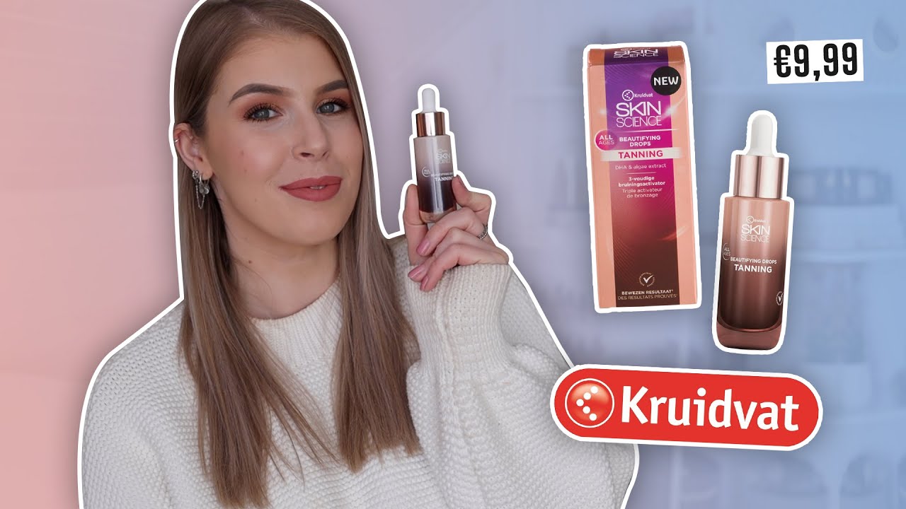 KRUIDVAT TANNING DROPS TESTEN | Zelfbruiner voor je gezicht ☀️🤍 | Make Me Blush
