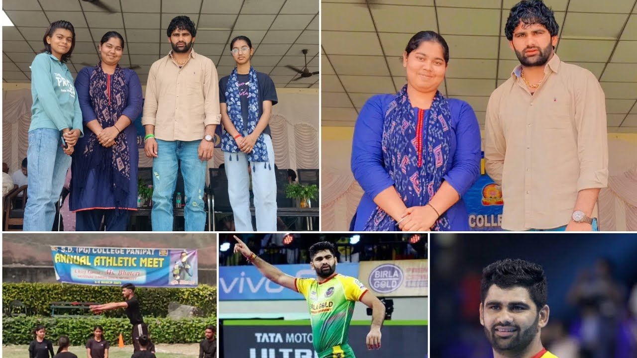 Aaj hmare college m aaye Pardeep Narwal ji kabbadi player 💪😎