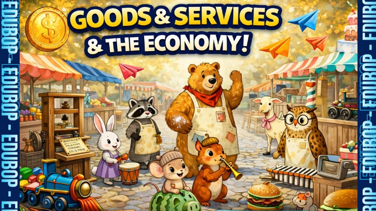 Goods & Services for Kids | Needs, Wants & Economy Song | Edubop