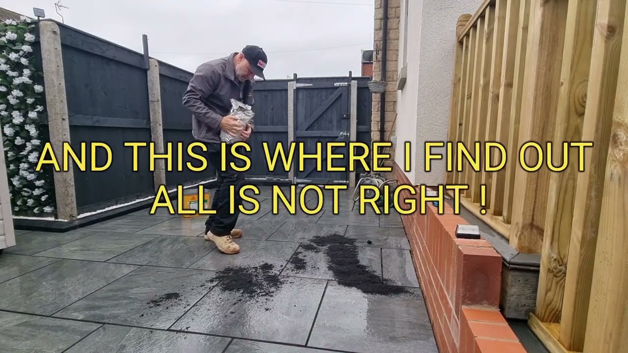 SIKA JOINTING COMPOUND, finishing the porcelain pavers off.