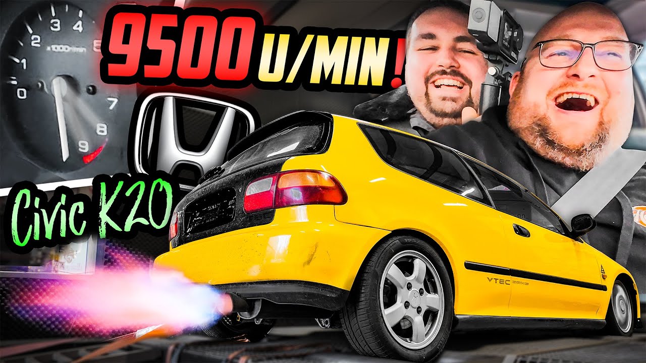 Ein WOLF im SCHAFSPELZ?! - Honda Civic EG - 9.500 U/Min, K20 VTEC & KOMPRESSOR!