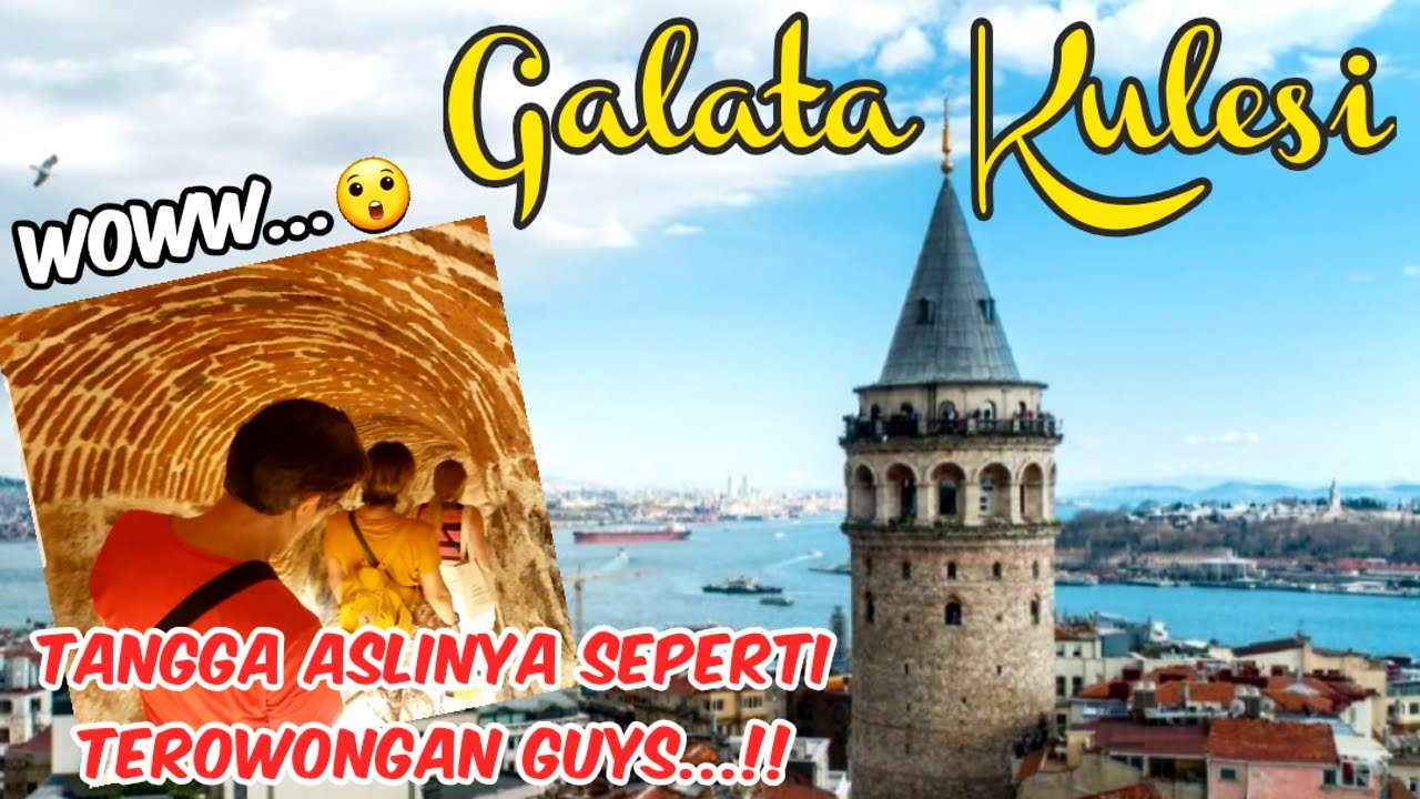 GALATA KULESI ISTANBUL || TANGGANYA UNIK, SEPERTI TEROWONGAN