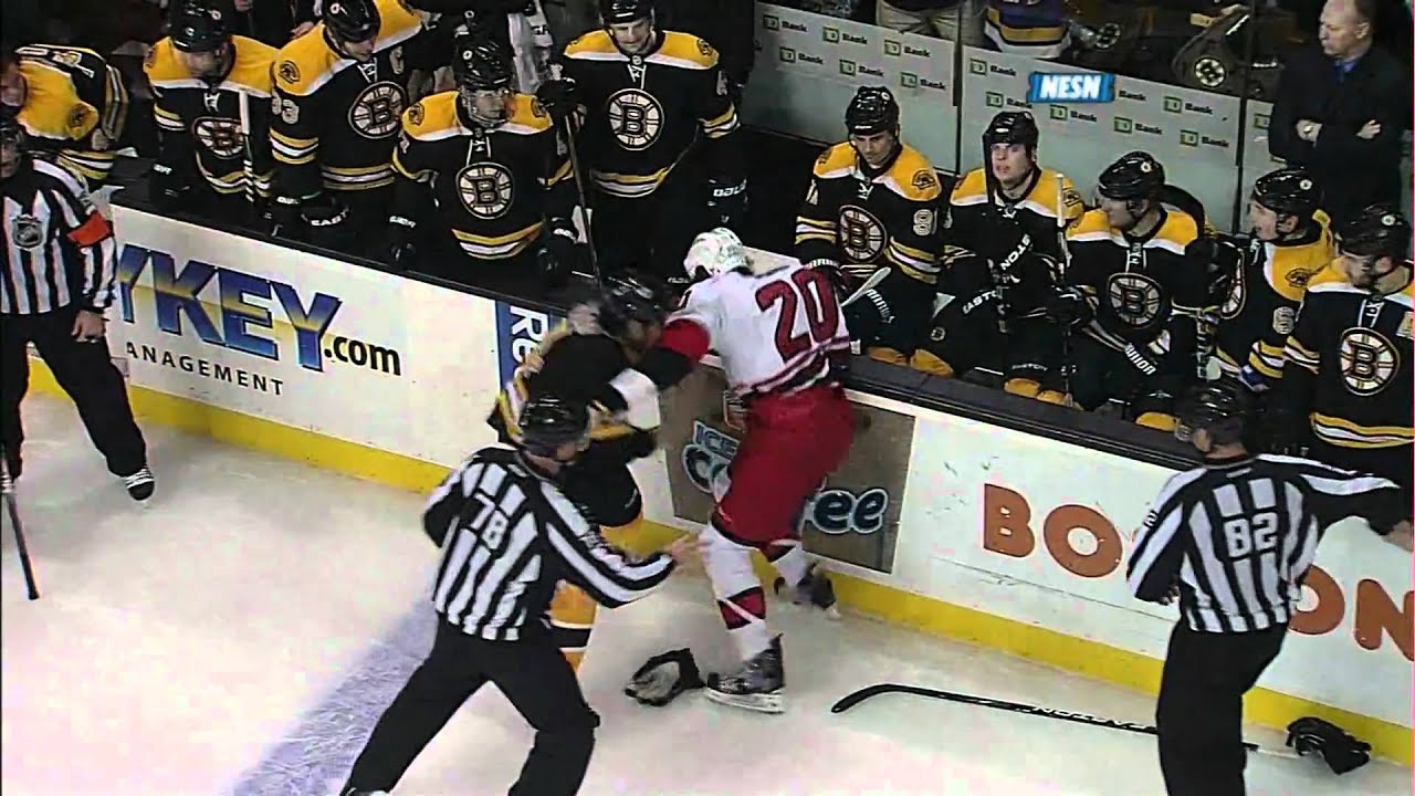 Adam McQuaid fights Troy Bodie w/SlowMo 1/17/11 1080p HD
