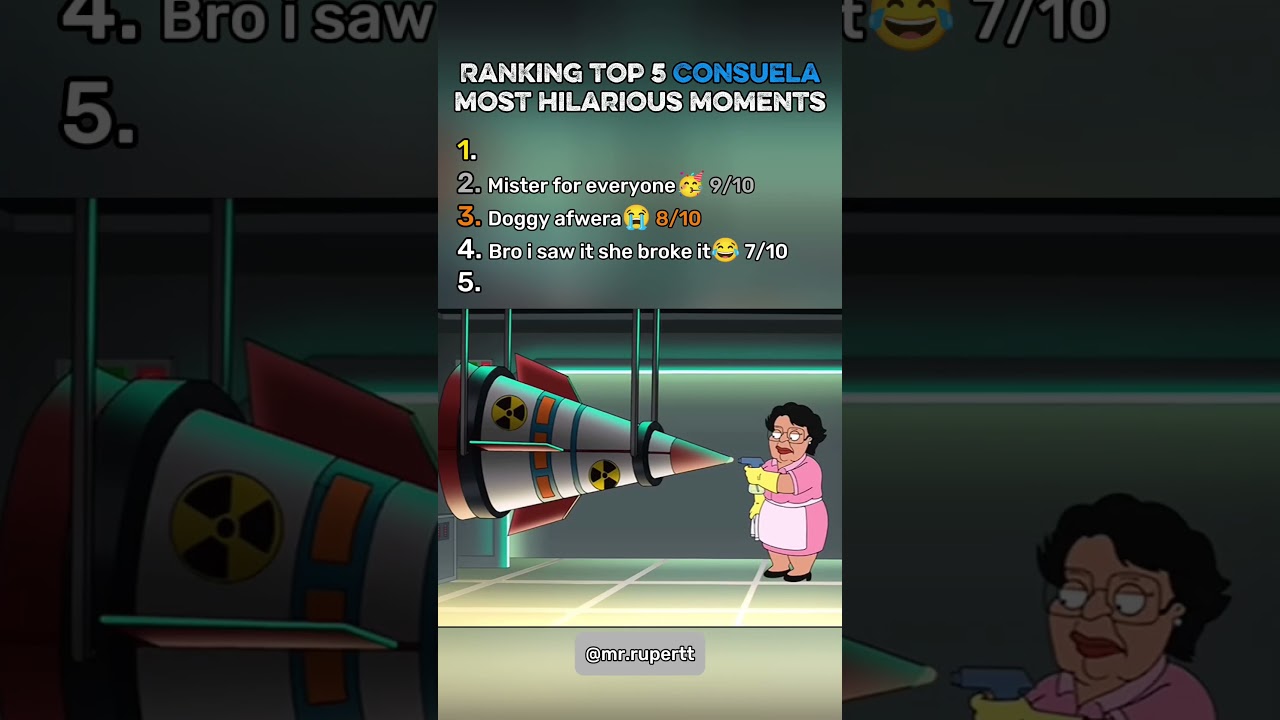 Top 5 Funniest Consuela Moments 😂 | Family Guy Compilation #consuela #familyguy #funnymoments