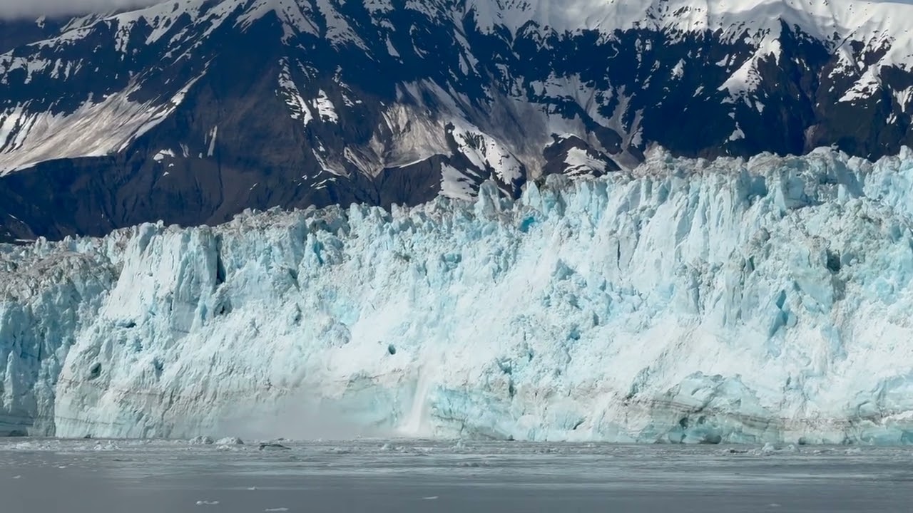 Hubbard Glacier in Alaska Calving 4k