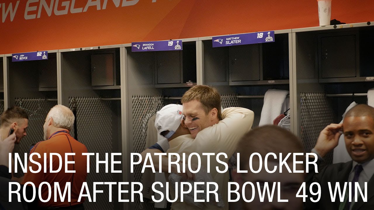 Inside the Patriots Locker Room After Super Bowl 49 Win