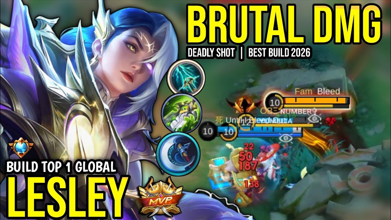 LESLEY BEST BUILD 2026 | BUILD TOP 1 GLOBAL LESLEY GAMEPLAY | MOBILE LEGENDS✓
