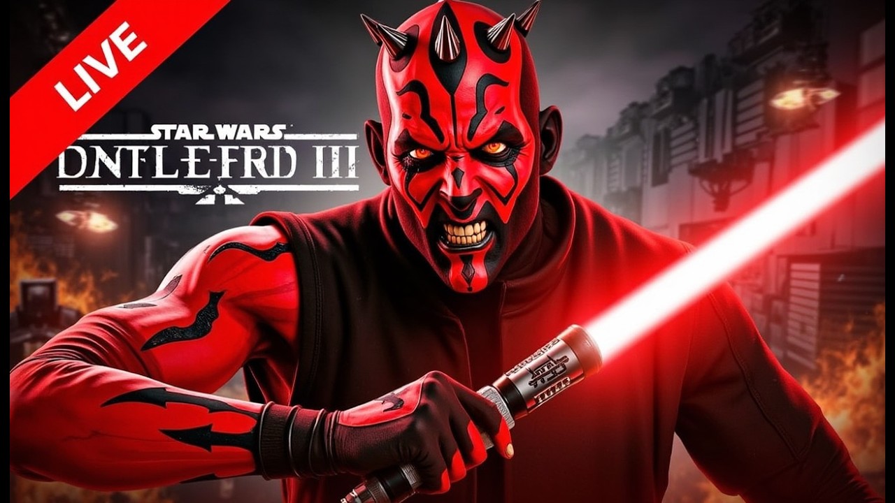 🔴 LIVE - STAR WARS BATTLEFRONT II (2017) - GAMEPLAY APENAS DE DARTH MAUL E LEIA ORGANA