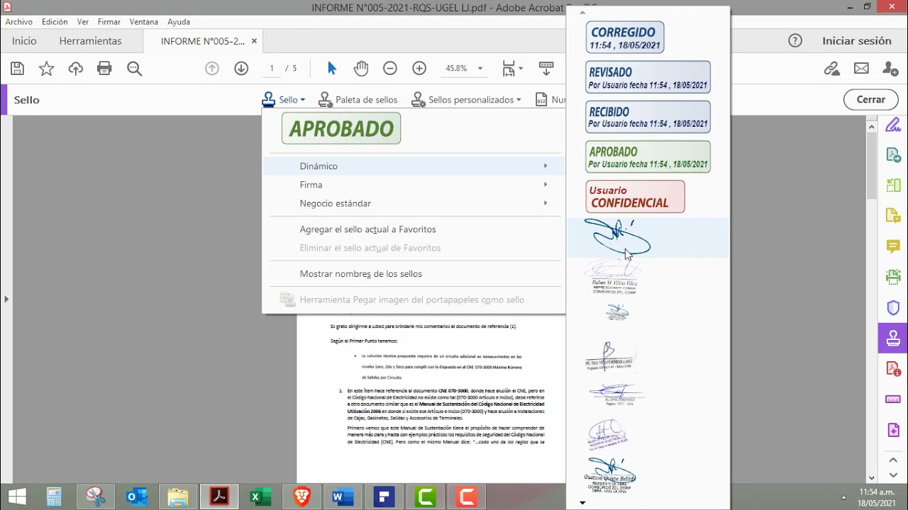 INSERTAR FIRMAS Y SELLOS EN TODAS LAS HOJAS CON ADOBE PRO DC