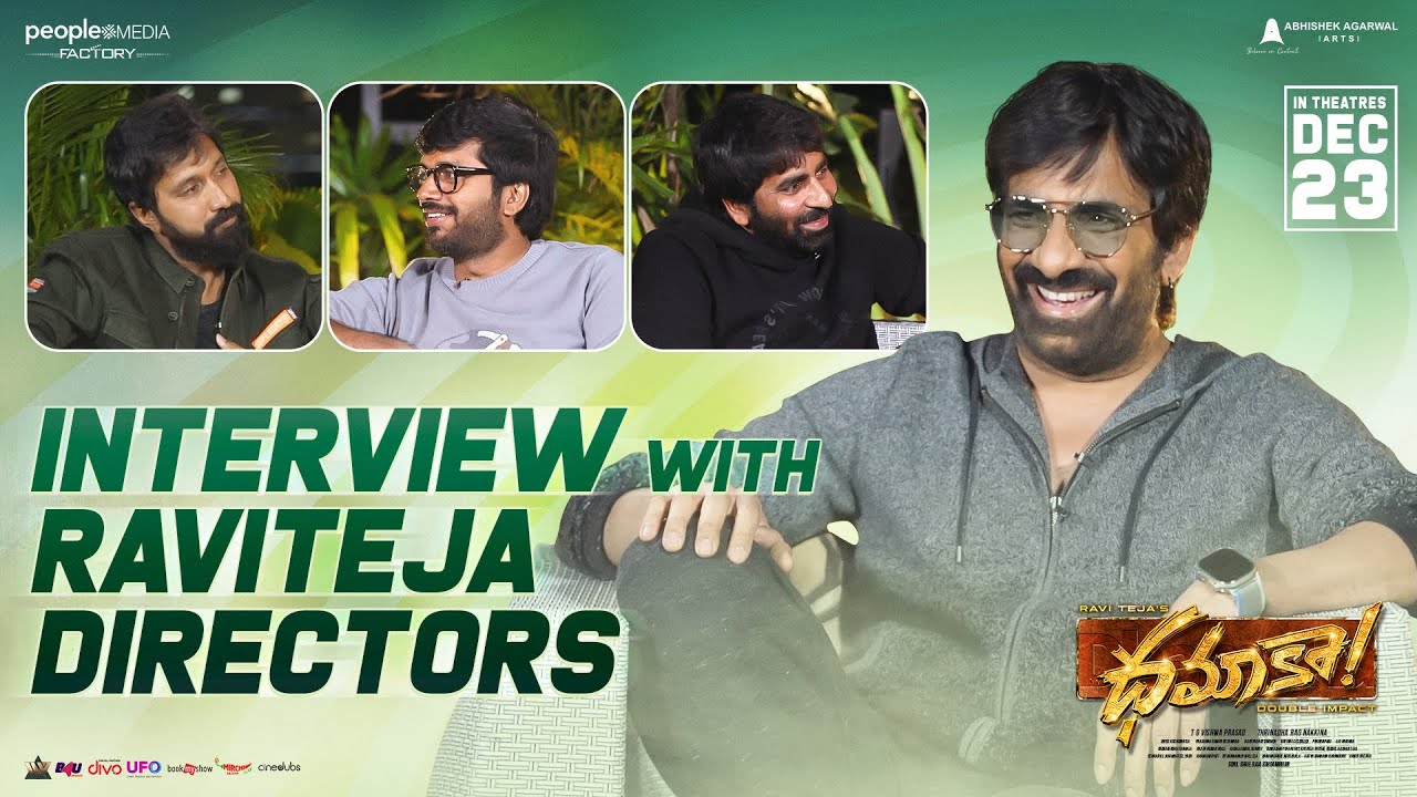 Dhamaka Movie Interview with Ravi Teja Directors | Gopichand Malineni | Anil Ravipudi | Bobby