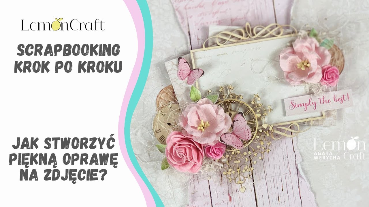 Tutorial scrapbooking layout, oprawa zdjęcia, LO, pamiątka ślubna