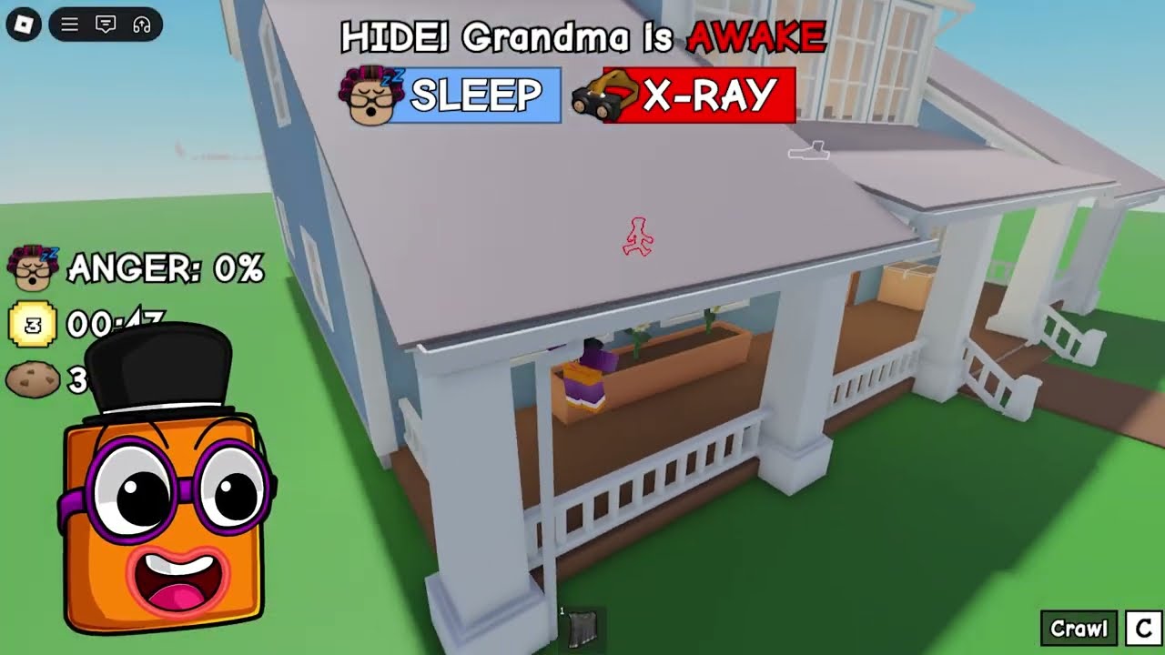 surviving my EVIL grandma in Roblox steal cookies...
