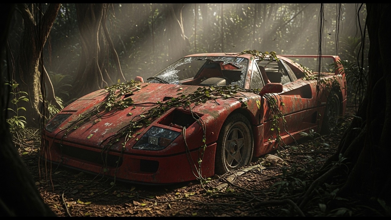 This Abandoned Ferrari F40 Is Worth $3,000,000 After This ASMR Restoration