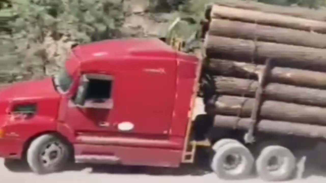 Heavy Trucks Crossing Rough Roads