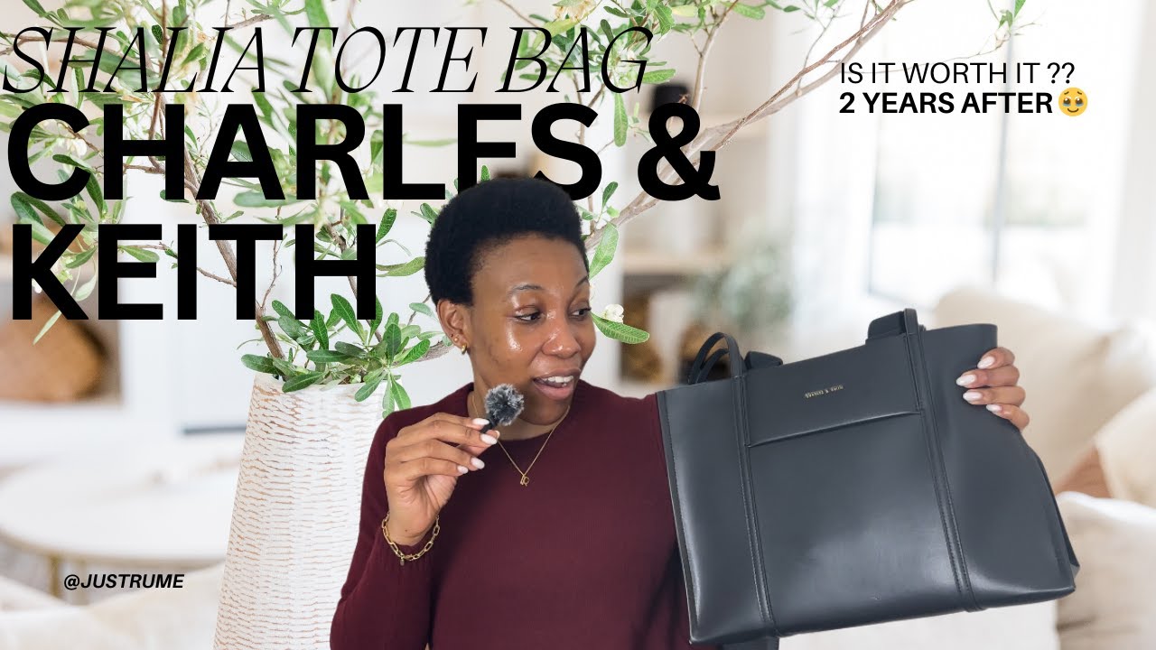 2 YEARS AFTER | CHARLES&KEITH SHALIA TOTE BAG (XL)|A PRATICAL TOTE FOR THE OFFICE, TRAVEL OR SCHOOL