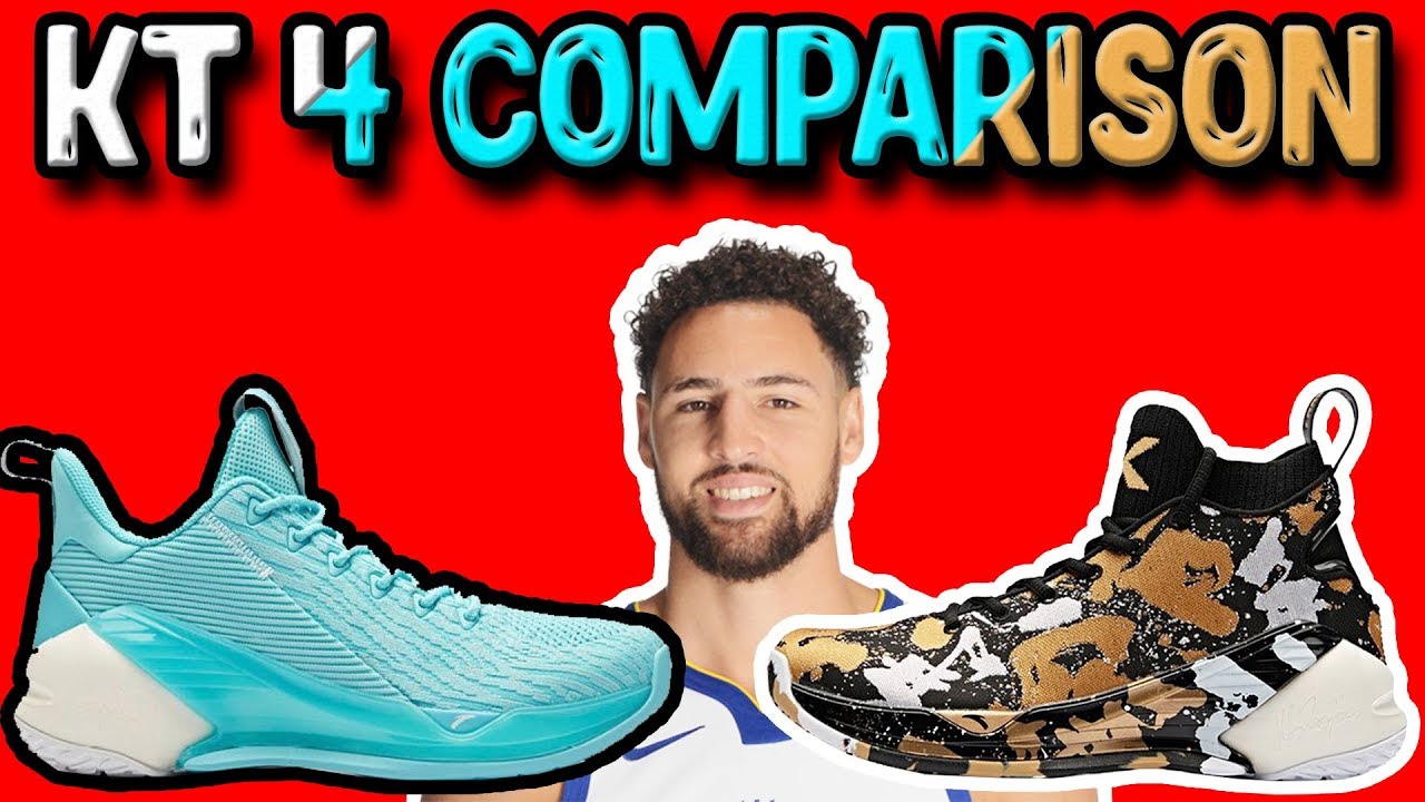 Anta KT 4 & KT 4 LOW Comparison! (Klay Thompson's Shoe)