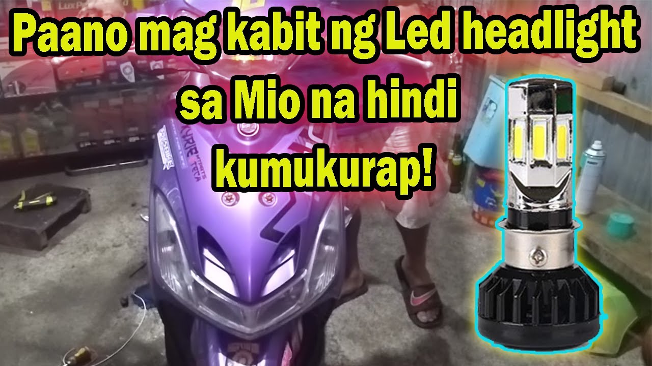 3 Led or 6 Led| Paano ikabit sa headlight ng motor na may relay | Mio 115 Sporty/Soulty/Soul
