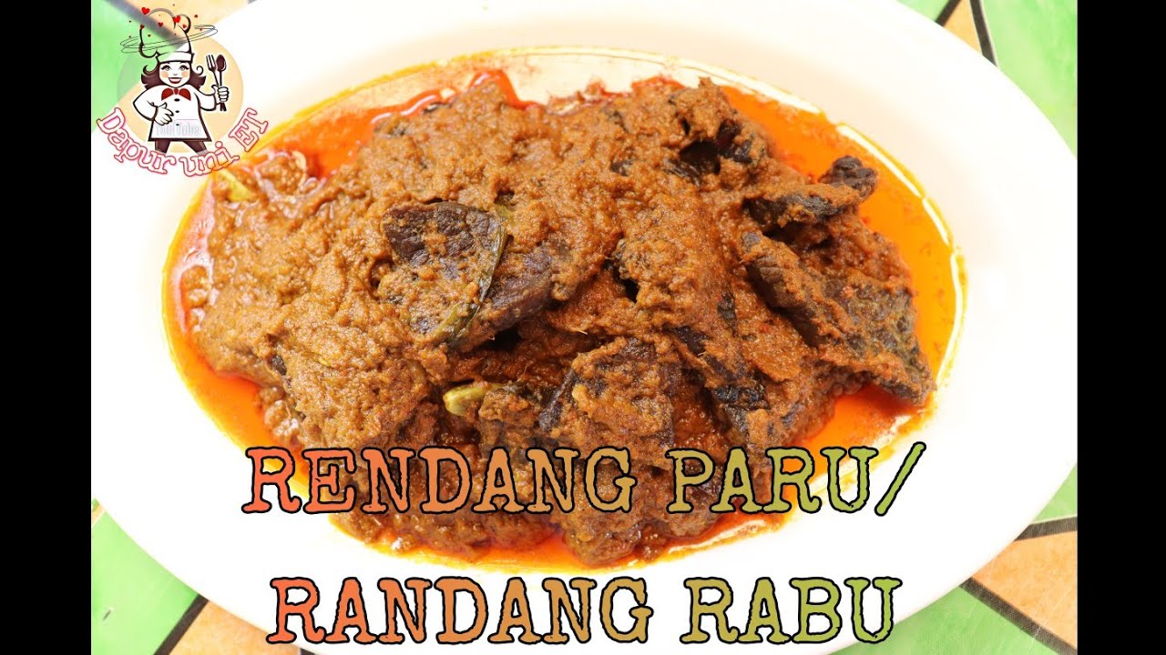 Resep RENDANG PARU / RANDANG RABU khas Dapur Uni ET